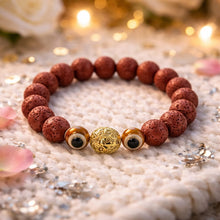 Load image into Gallery viewer, Crystal/ lava /evil eye Stretch Beads Bracelet Unisex
