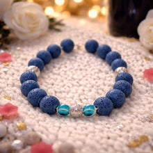 Load image into Gallery viewer, Crystal/ lava /evil eye Stretch Beads Bracelet Unisex
