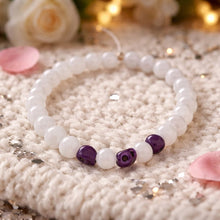 Load image into Gallery viewer, Crystal/ lava /evil eye Stretch Beads Bracelet Unisex
