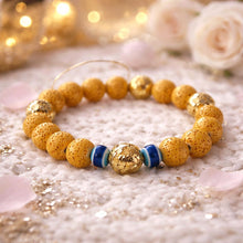 Load image into Gallery viewer, Crystal/ lava /evil eye Stretch Beads Bracelet Unisex
